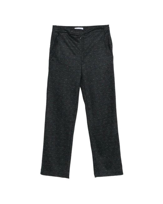Kiko Kostadinov Black Sargo Patterned Trousers for men