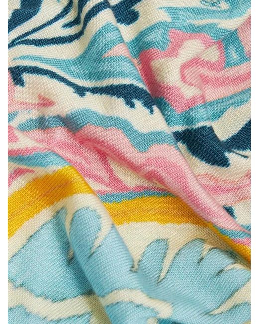 Etro Multicolor Printed Silk-blend Sweater