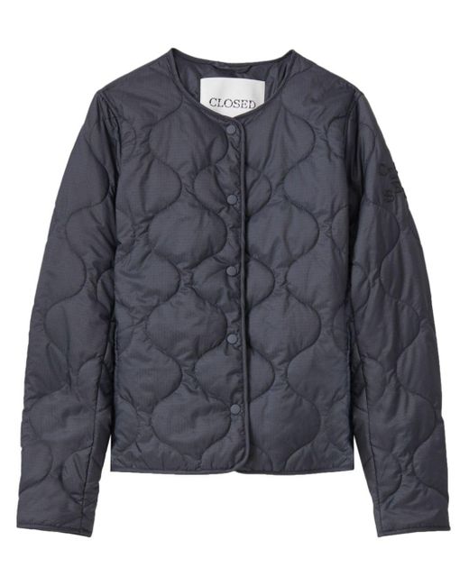 Closed Blue Quilted Puffer Jacket