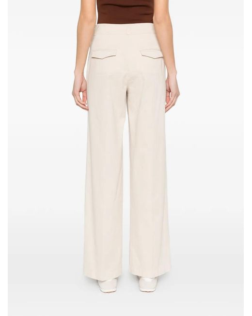 Peserico White Wide-Leg Palazzo Pants
