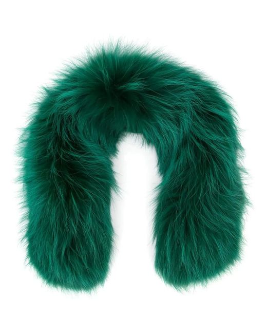 MR & MRS Green Faux-Fur Scarf for men