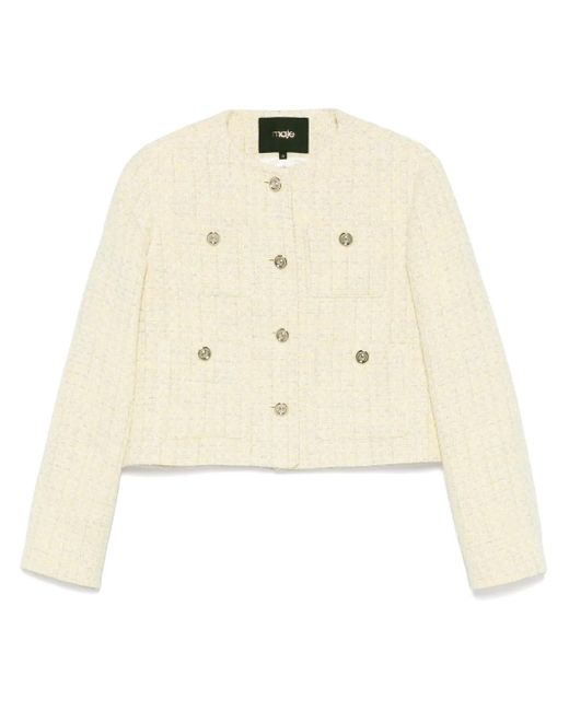 Maje Natural Jacke Aus Tweed