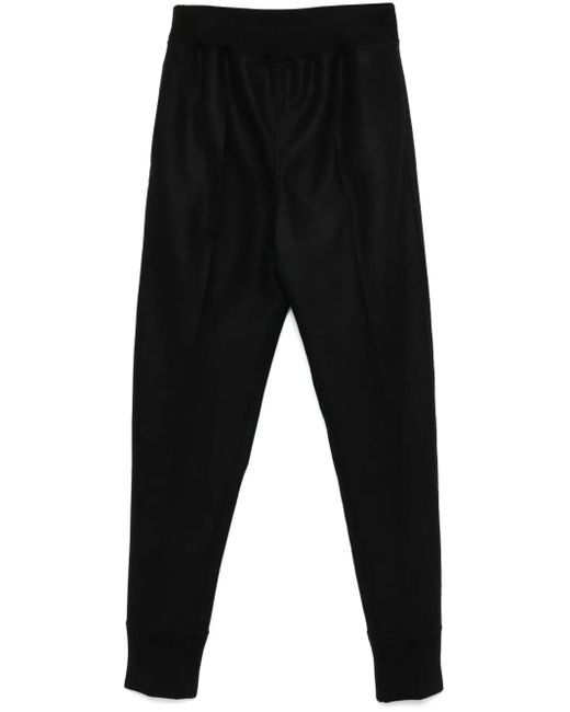 Jil Sander Black Wool Track Pants for men