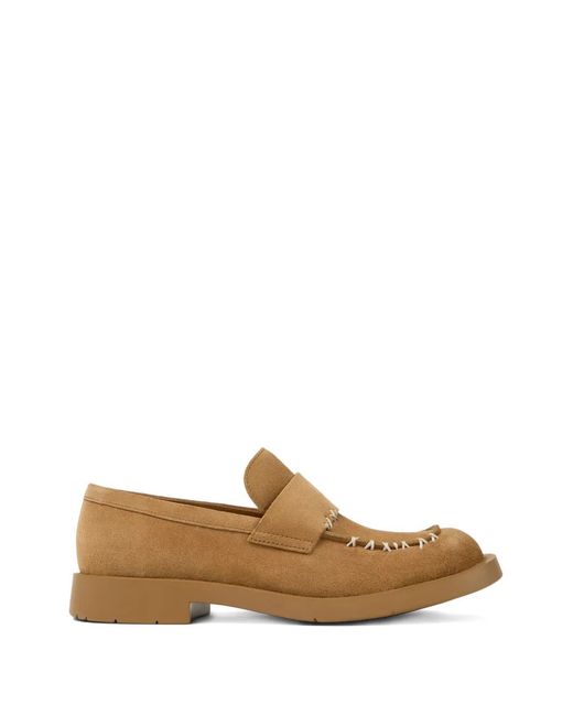 CAMPERLAB White Stitched Loafers