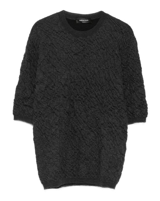 Fabiana Filippi ラウンドネック セーター Black