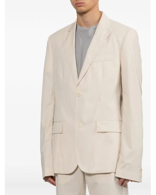 Rier Natural Single-Breasted Blazer for men