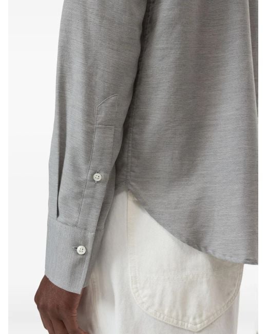 Closed Gray Long-Sleeve Shirt