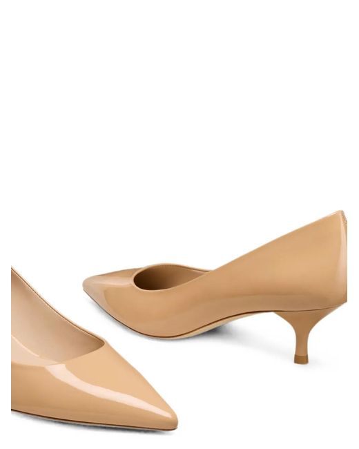 Stuart Weitzman Natural Stuart Power Pointed-Toe Pumps