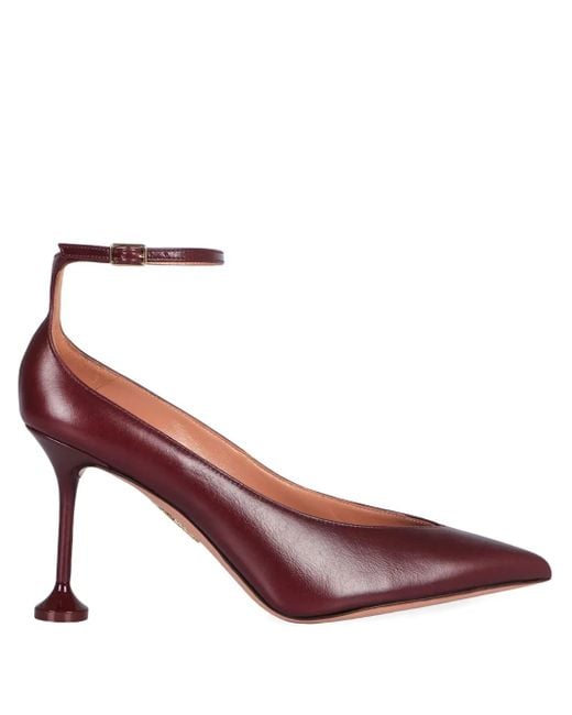 Aquazzura Women's Pink 85Mm Strong Pointed-Toe Pumps