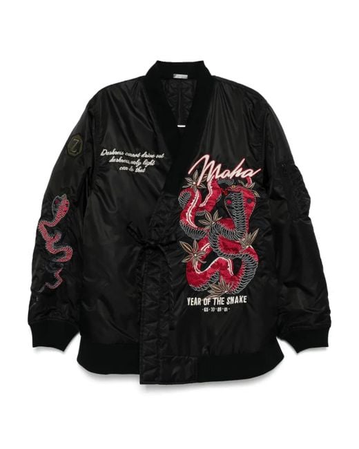 Maharishi Black Year Of The Snake Jacket for men