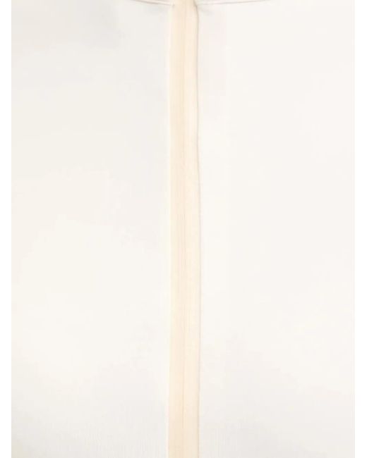 Boss Natural Colour-Block Zip-Neck T-Shirt