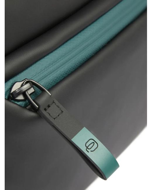 Piquadro Gray Water-Resistant Messenger Bag for men