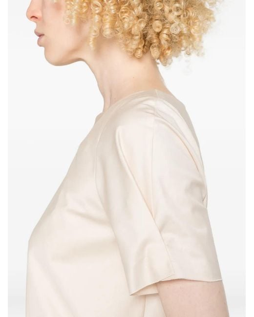 Susanne Bommer White Short-Sleeve Blouse
