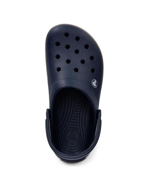 CROCSTM Blue Crocband Perforated Logo-Patch Clogs