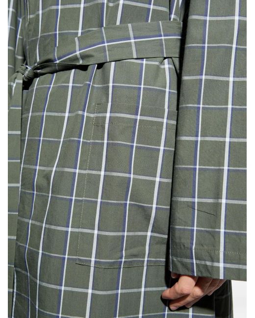 Albornoz A Cuadros Con Cinturón Hanro de hombre de color Gray