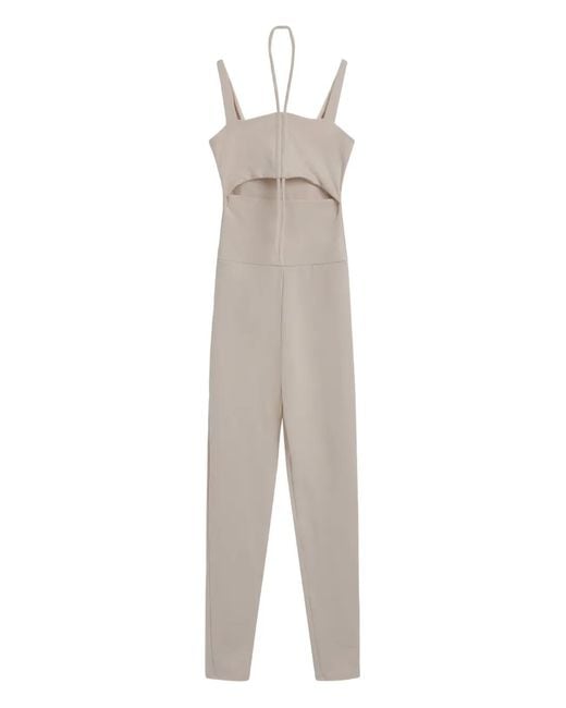 Live The Process White Cut-Out Jumpsuit