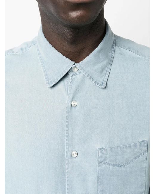 Officine Generale Button-Down Overhemd in het Blue voor heren