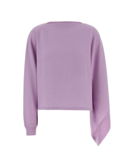 Jil Sander Purple Wool Sweater