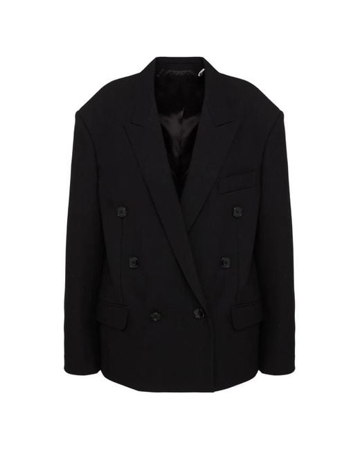 Isabel Marant Black Klero Double-Breasted Blazer
