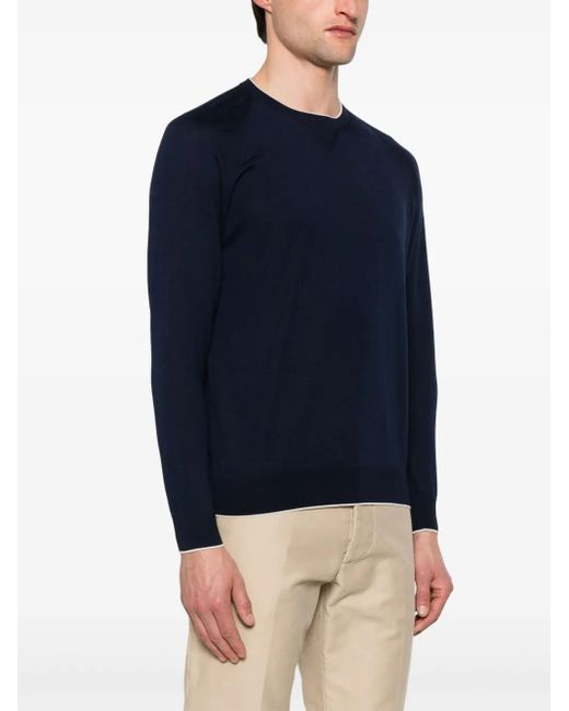 Eleventy Blue Wool Top for men
