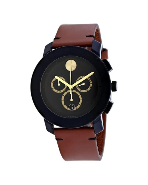 Movado Black Bold Chronograph Watch for men