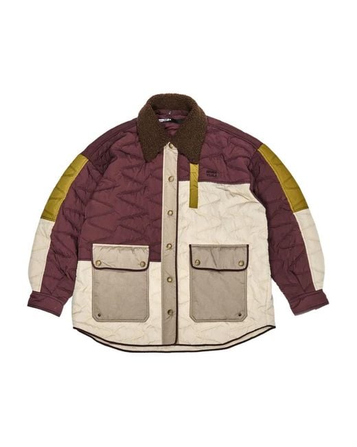 Bimba Y Lola Red Quilted Puffer Jacket