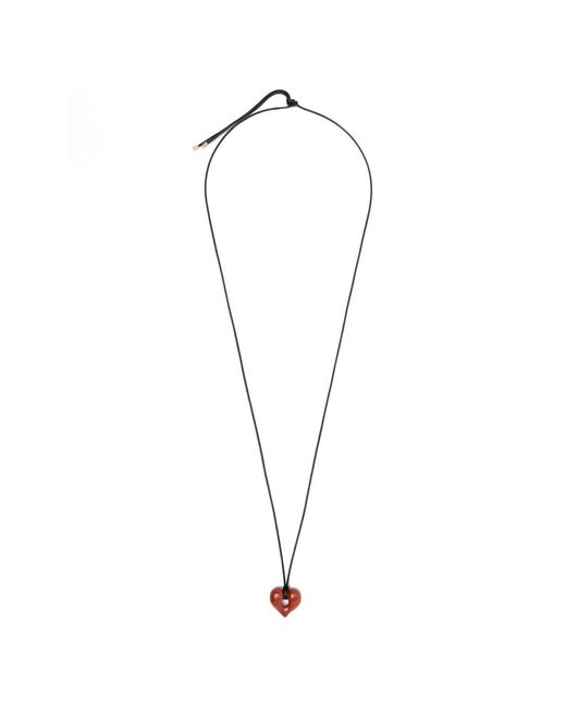 Missoma White Collier Molten Heart À Pendentif