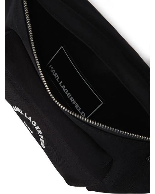 Karl Lagerfeld Black Rue St-Guillaume Belt Bag for men