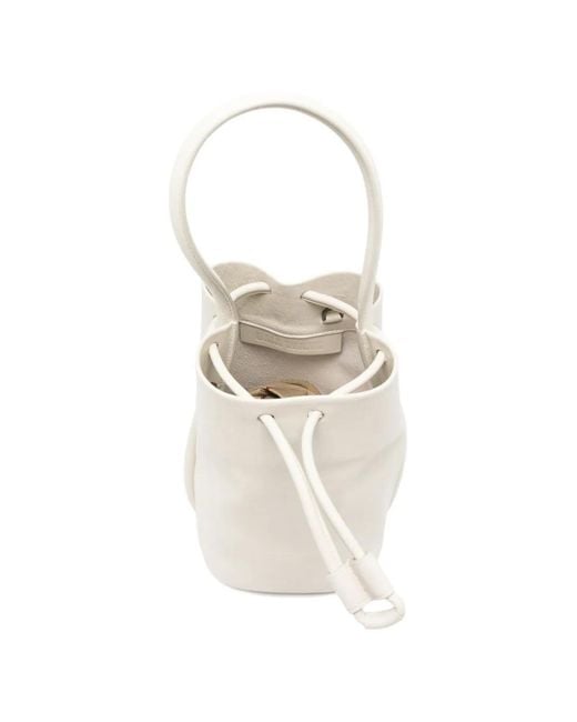 Borsa A Secchiello Piccola di Uma Wang in White