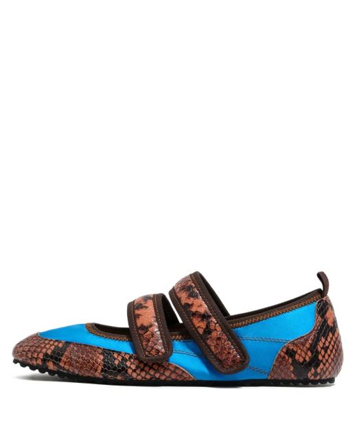 Bimba Y Lola Blue Double-Strap Sneakerinas