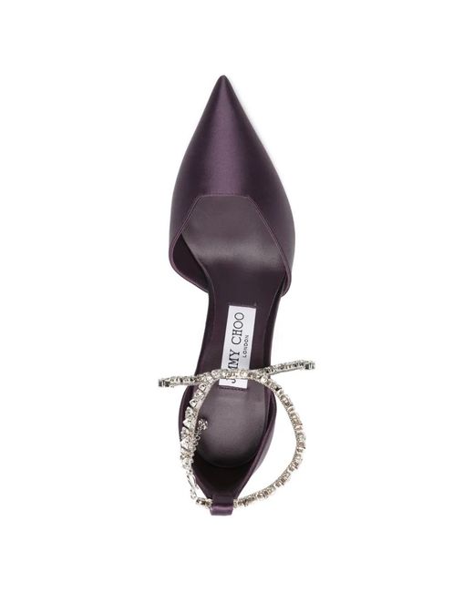 Jimmy Choo White Escarpins Stevie À Bride Cheville Et Ornements