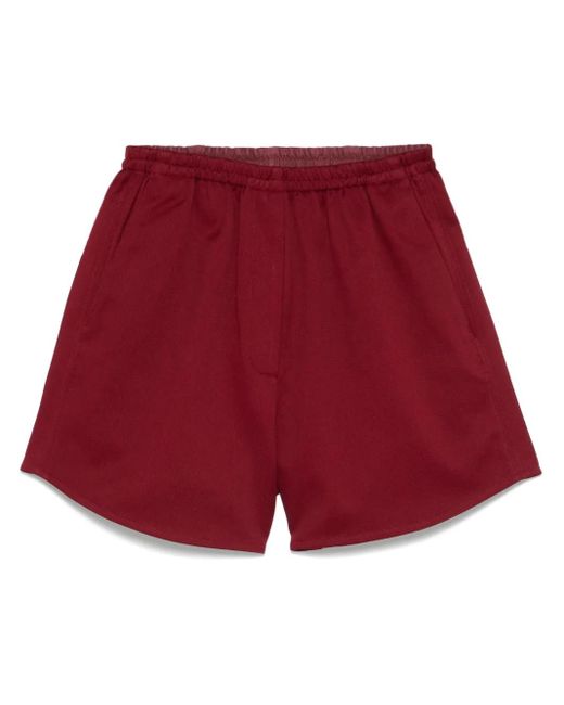 Forte Forte ツイル ショートパンツ Red