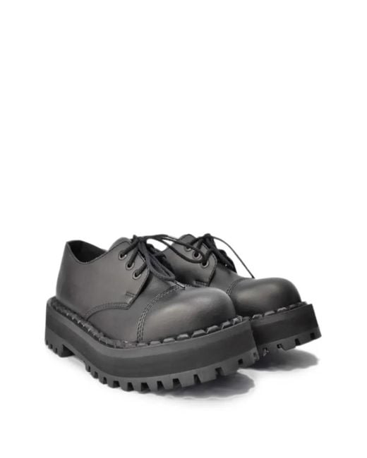 Altercore Brown 354 Platform Derby Shoes for men