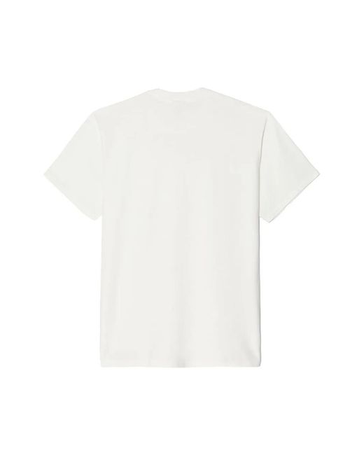 Re/done White Loose-Fit Crew Neck T-Shirt for men