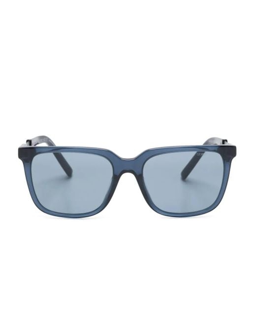 Giorgio Armani Blue Wayfarer-Frame Sunglasses for men