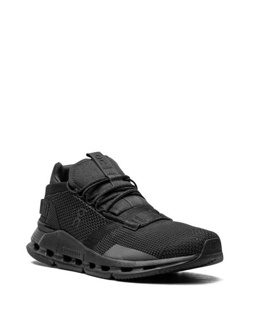 On Shoes Black Cloudnova Low-Top Sneakers