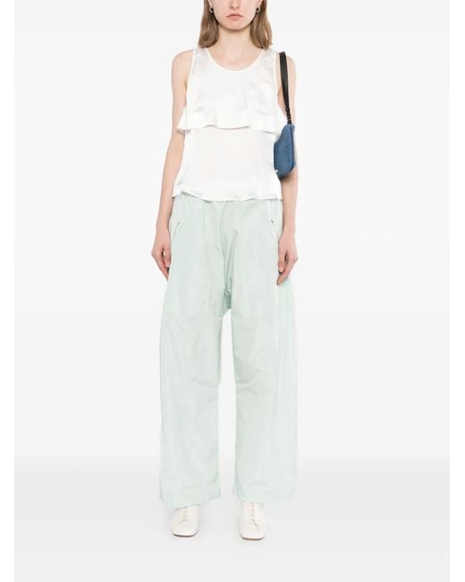 Sofie D'Hoore White Drawstring Tapered Trousers