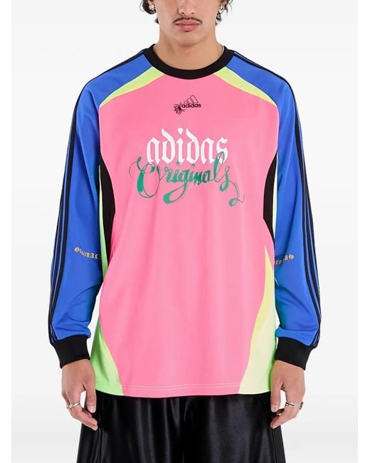 Adidas Pink Spiders Goalkeeper Long-Sleeve Top for men