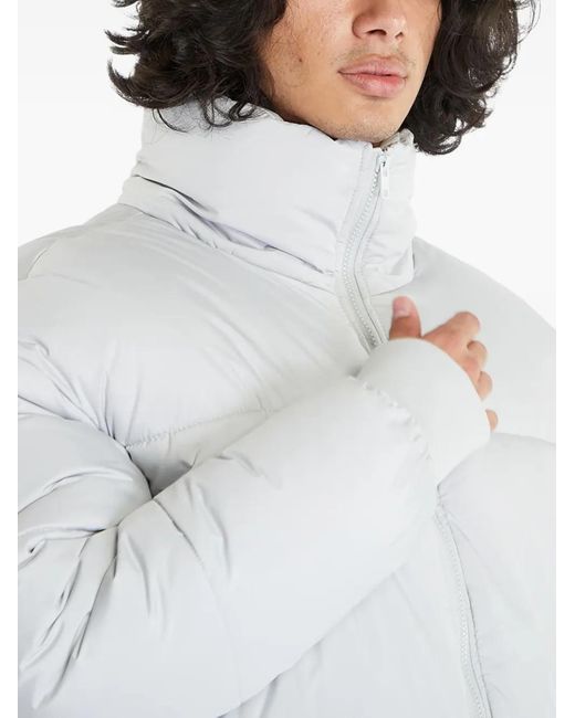 Urban Classics White Padded High-Neck Jacket for men