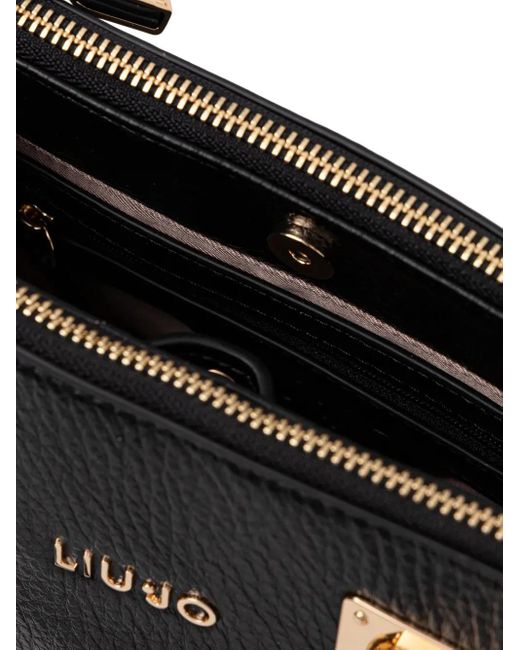 Liu Jo Black Tote Bag mit Flechtriemen