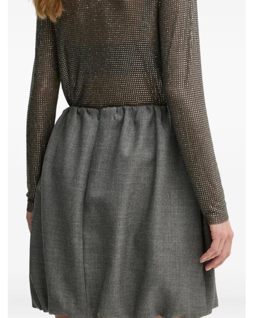 Herskind Gray Evans Gathered Mini Skirt