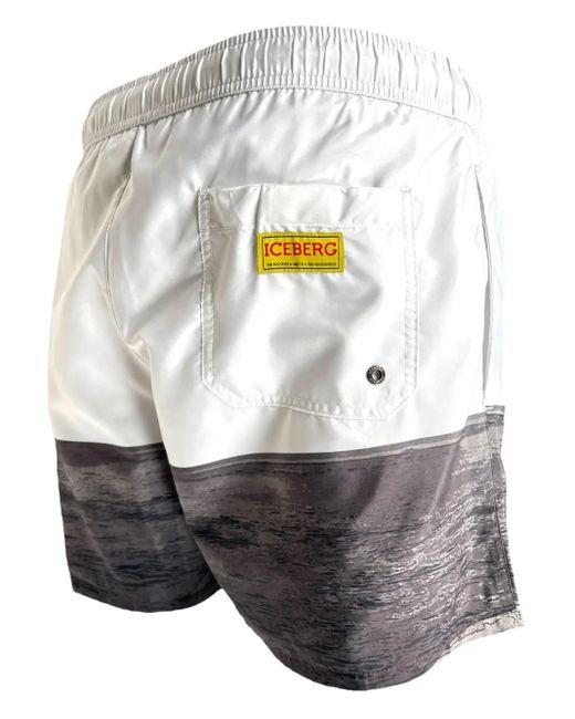 Iceberg Gray Bugs Bunny Seascape Swim Shorts for men