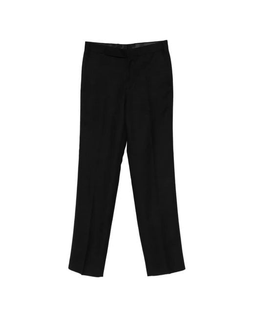Lardini Black Cnpaluk Belt-Loop Trousers for men