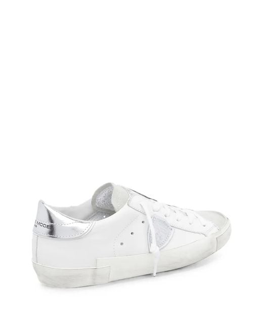 Philippe Model White Prsx Leather Sneakers