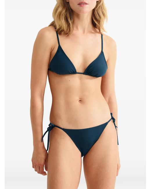 Eres Blue Mouna Triangle Bikini Top