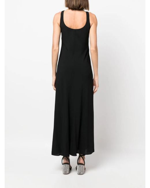 Philosophy Di Lorenzo Serafini Black Scoop Neck Flared Dress