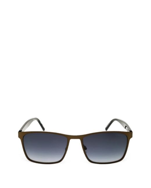 HUGO Blue Rectangle-Frame Sunglasses for men