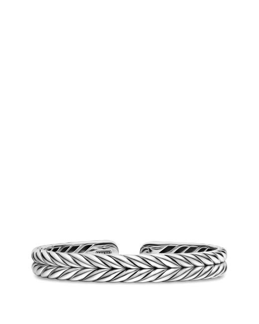David Yurman White Chevron Flex Bracelet for men