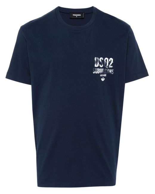 DSquared² T-shirt Met Print in het Blue voor heren