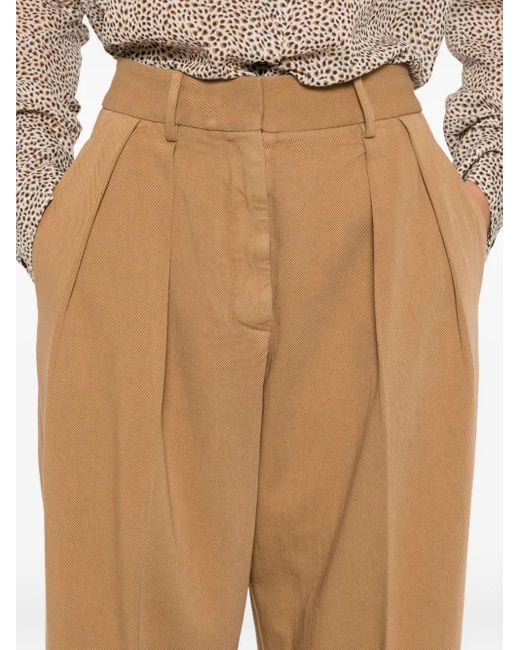 Forte Forte Natural Fluid Cotton Bull Sartorial Low Waist Pants